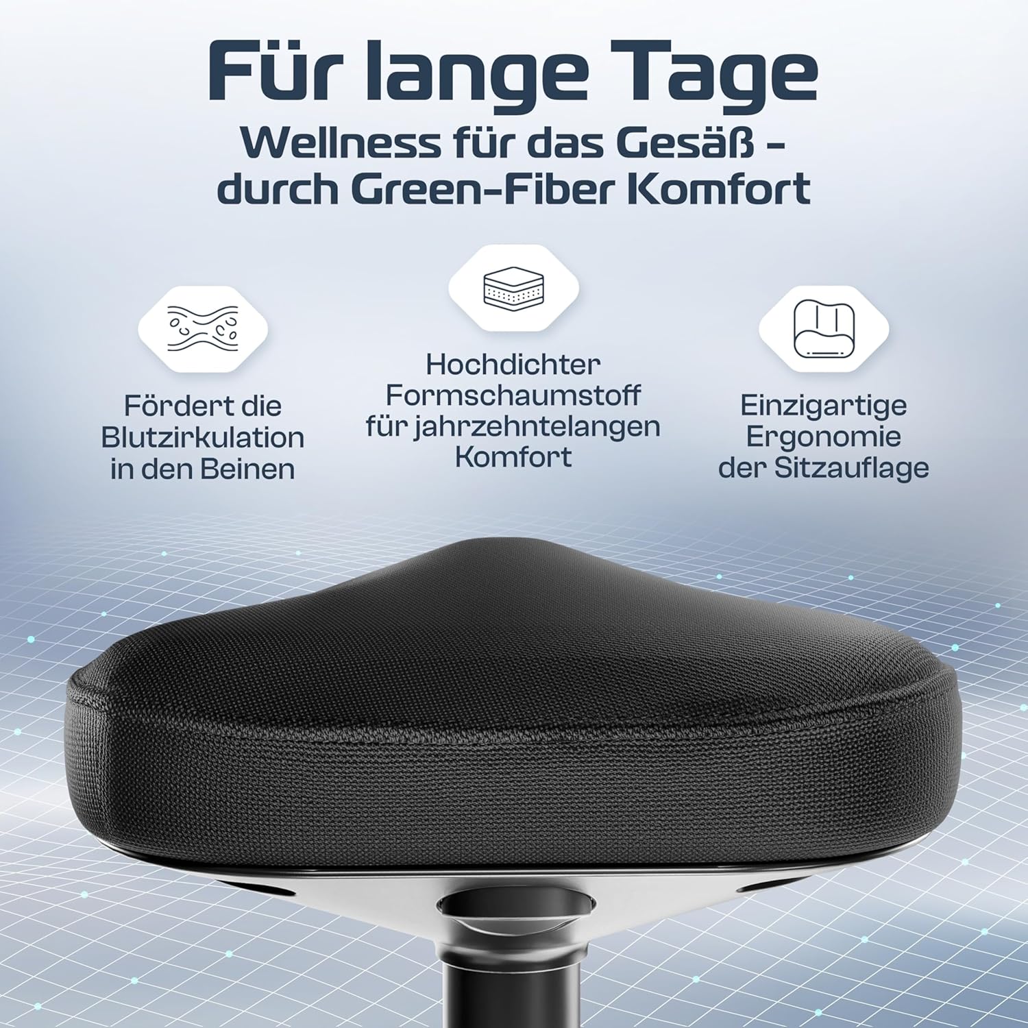 Nexus Ergonomic Office Stool, Height Adjustable Standing Aid