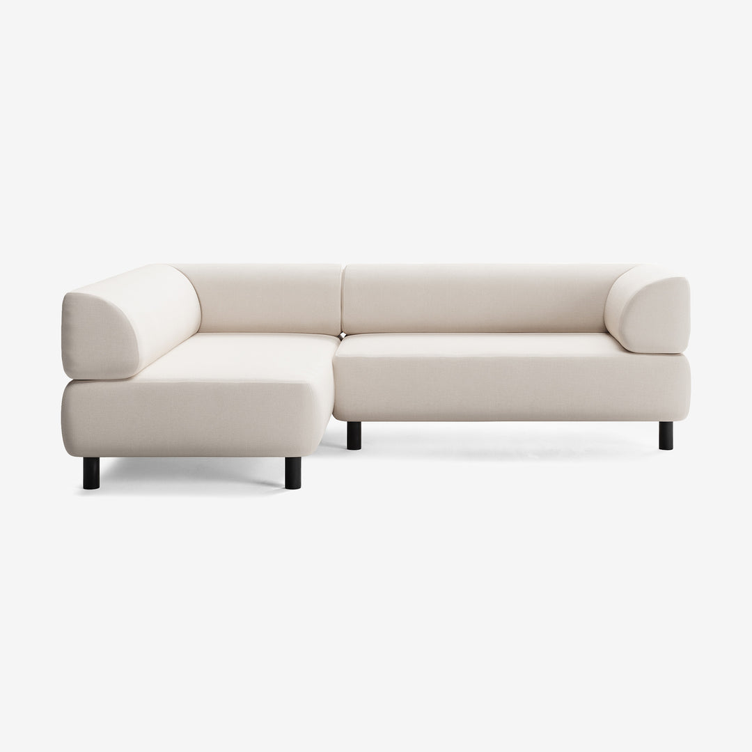 Bolder Sofa 245x170 cm (4-Sitzer) - Nantes Linen Chalk / Rechts / Hoch