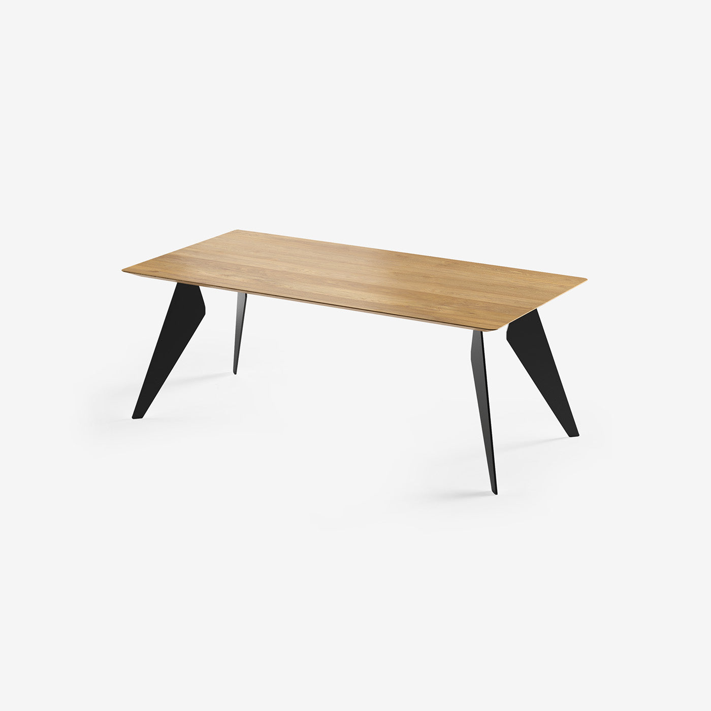Esstisch Hoogland Schwarz - Oat / 140 cm / 90 cm