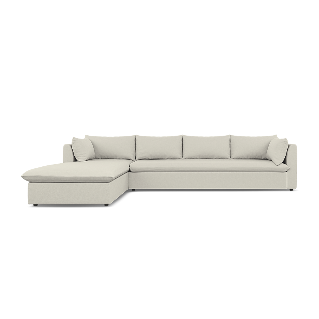 Lira Luxe L Shape Large - Large - 330cm / Left / Oyster