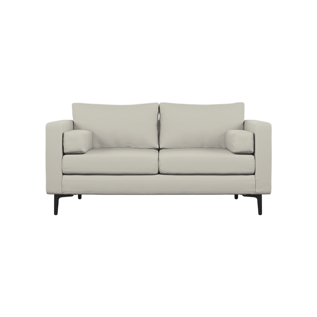 Zozo 2 Seater - Metal Leg / Oyster