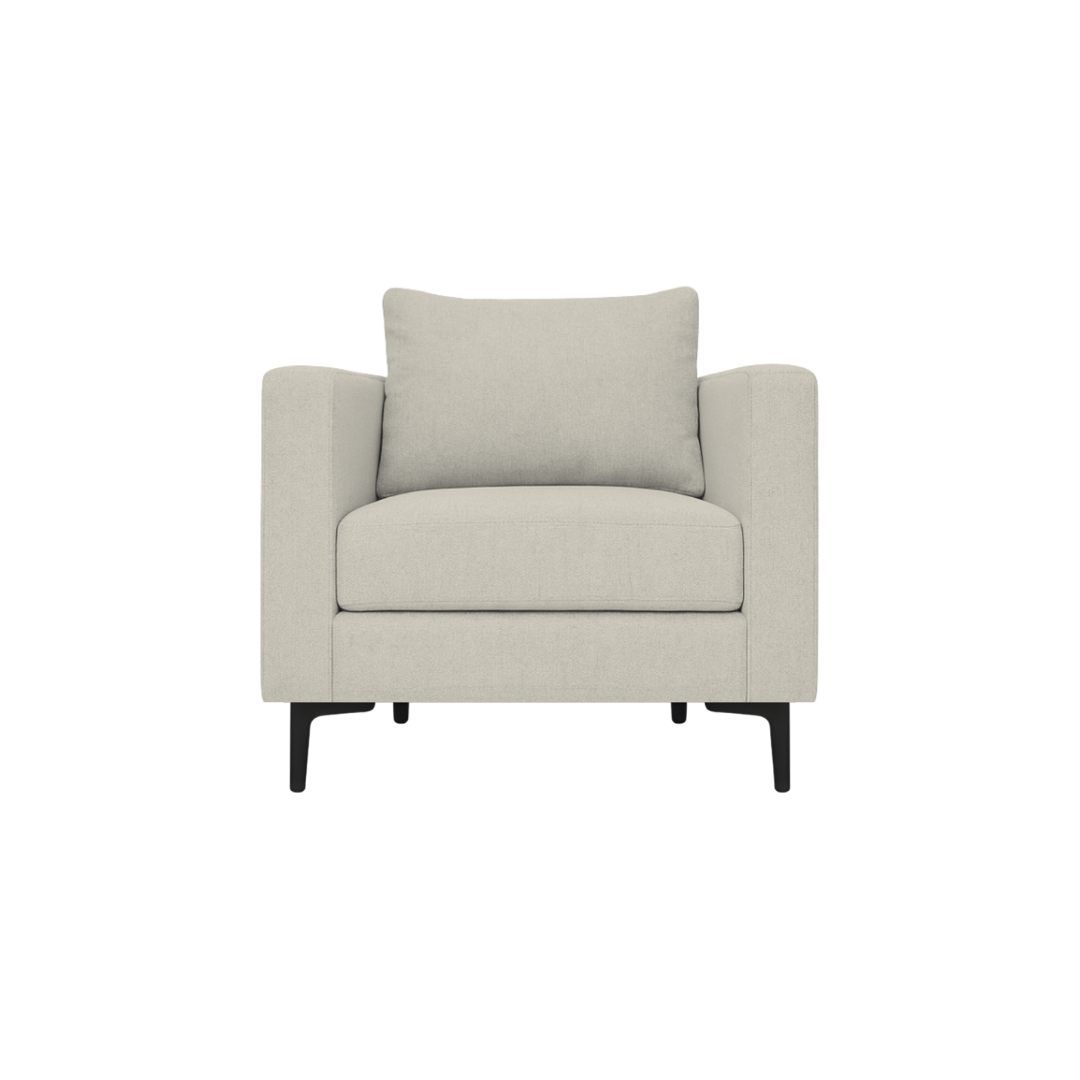 Zozo Occasional Chair - Metal Legs / Oyster