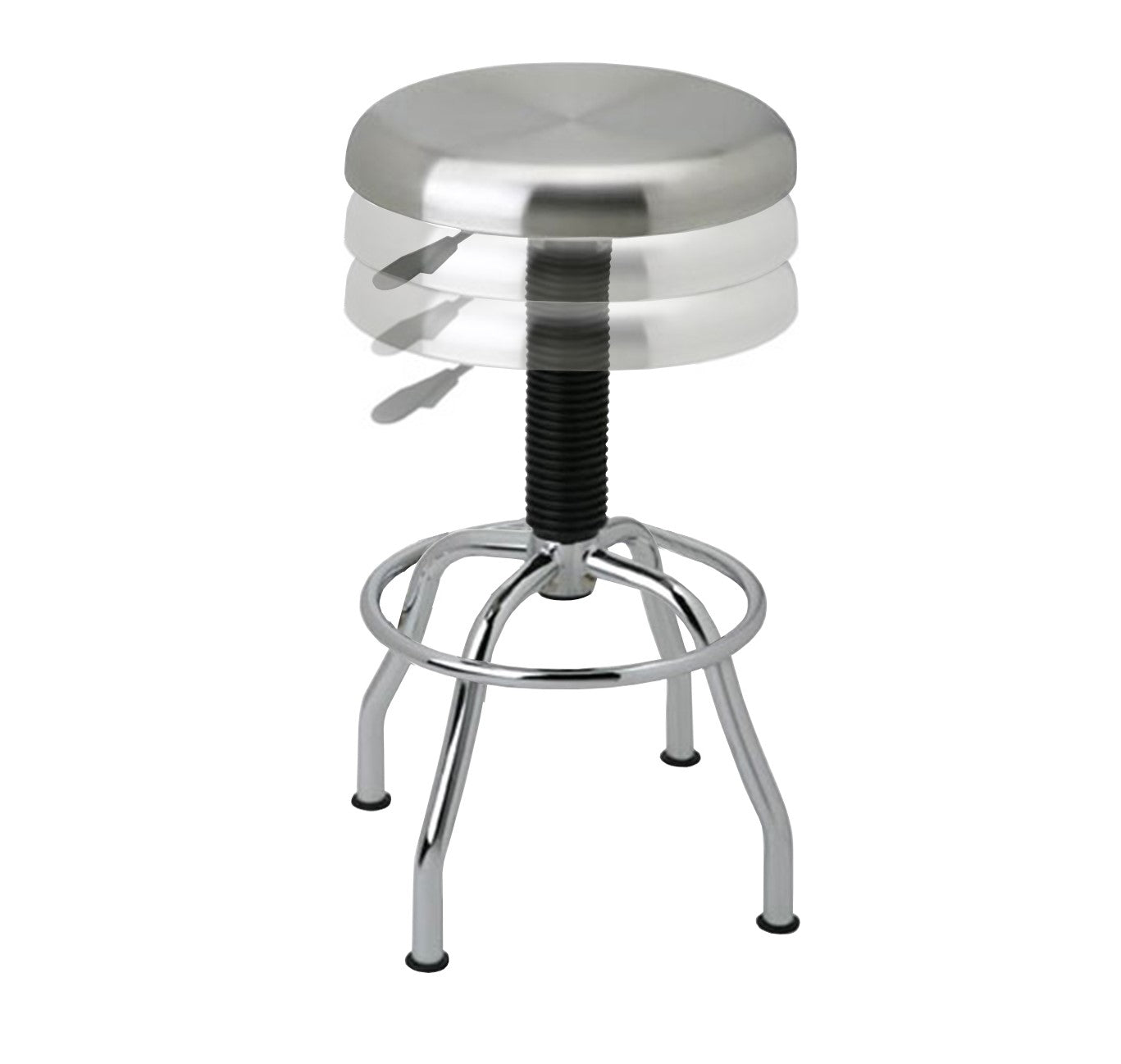 Stainless Steel Seat Pneumatic Adjustable Work Stool
